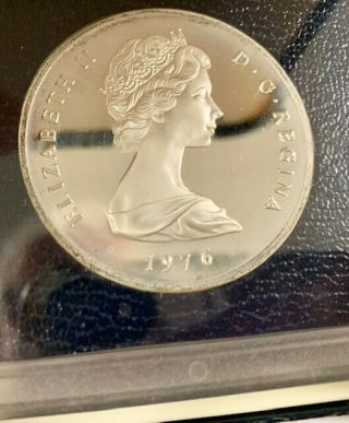 Turks And Caicos Islands 1976 20 Crown Queen Victoria Sterling Silver Proof Coin