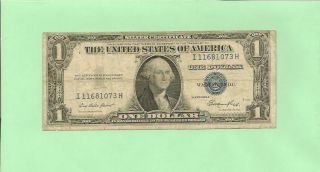N1s.  1935e $1 Silver Certificate I 1168 1073 H.  1935e $1 I - H