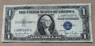 One Dollar 1935e Silver Certificates