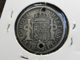 MEXICO Silver 2 REALES 1772 F.  M.  CAROLUS III,  MINTMARK Mo, 2