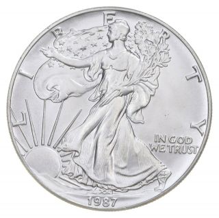 Better Date 1987 American Silver Eagle 1 Troy Oz.  999 Fine Silver 049