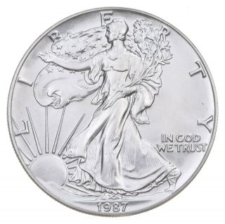 Better Date 1987 American Silver Eagle 1 Troy Oz.  999 Fine Silver 972