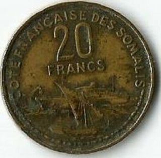 Somalis,  20 Francs 1952.