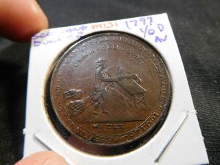 M131 Scotland 1797 Dundee 1/2 Penny Au