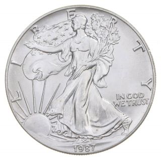 Better Date 1987 American Silver Eagle 1 Troy Oz.  999 Fine Silver 969