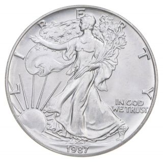 Better Date 1987 American Silver Eagle 1 Troy Oz.  999 Fine Silver 004
