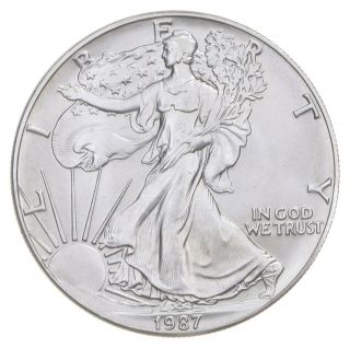 Better Date 1987 American Silver Eagle 1 Troy Oz.  999 Fine Silver 994