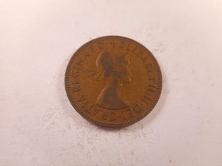 1957 Great Britain Half Penny - Collector Grade Album Coin - 081716 3