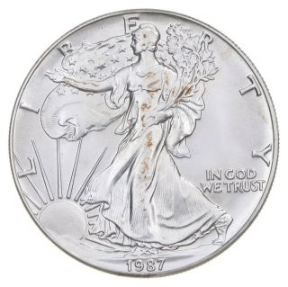 Better Date 1987 American Silver Eagle 1 Troy Oz.  999 Fine Silver 991