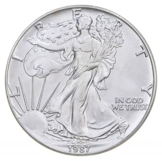 Better Date 1987 American Silver Eagle 1 Troy Oz.  999 Fine Silver 031