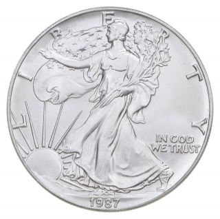 Better Date 1987 American Silver Eagle 1 Troy Oz.  999 Fine Silver 059