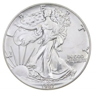 Better Date 1987 American Silver Eagle 1 Troy Oz.  999 Fine Silver 002