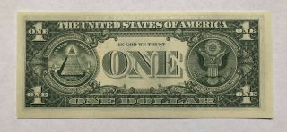 1974 $1 SAN FRANCISCO Federal Reserve Note,  CRISP & UNCIRCULATED BANKNOTE 2