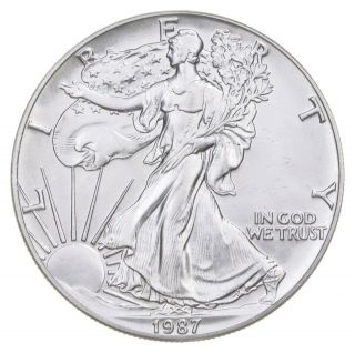 Better Date 1987 American Silver Eagle 1 Troy Oz.  999 Fine Silver 774