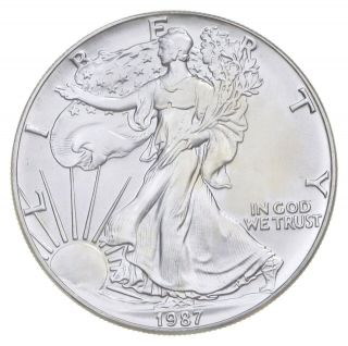 Better Date 1987 American Silver Eagle 1 Troy Oz.  999 Fine Silver 086