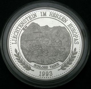 Liechtenstein 20 Ecu 1993 Proof - Silver - Schloss Gutenberg - 3526 ¤