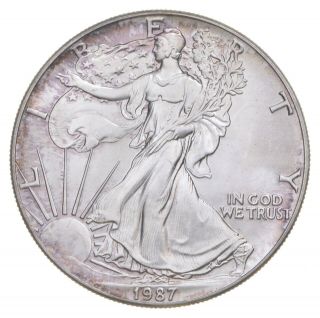 Better Date 1987 American Silver Eagle 1 Troy Oz.  999 Fine Silver 789