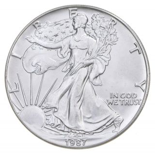 Better Date 1987 American Silver Eagle 1 Troy Oz.  999 Fine Silver 022
