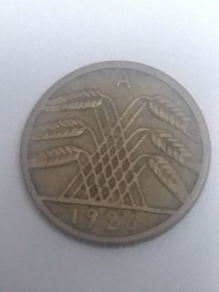 Germany,  Weimar Republic 5 Reichspfennig,  1926 A, 2