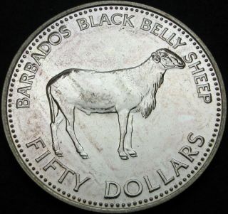 Barbados 50 Dollars 1981 - Silver - Fao World Food Day - Aunc - 3293 ¤