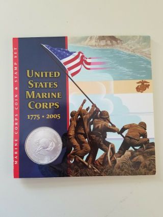 2005 Us Marine Corps Coin And Stamp Set