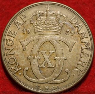 1939 Denmark 2 Kroner Foreign Coin