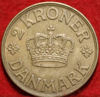 1939 Denmark 2 Kroner Foreign Coin 2