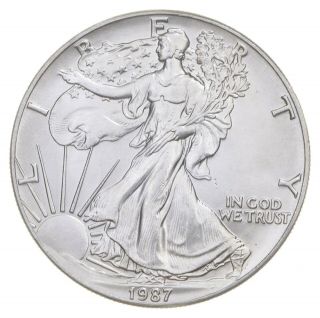 Better Date 1987 American Silver Eagle 1 Troy Oz.  999 Fine Silver 775