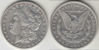 Better Date 1883 - Cc Morgan Silver Dollar Vf,  Details