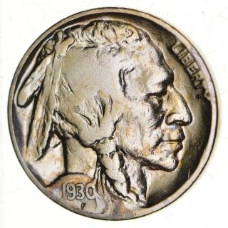 Full Horn - - Tough - 1930 - S Buffalo Nickel - Sharp Coin 122