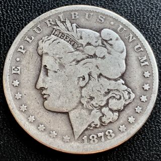 1878 Cc Morgan Dollar Carson City Silver $1 Rare Circulated 20560