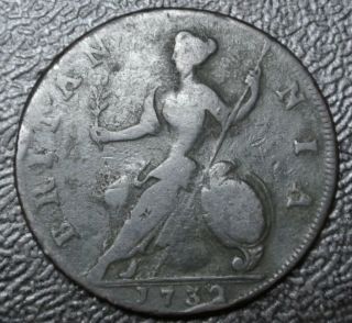 1732 Great Britain - Half Penny - Copper - George Ii -
