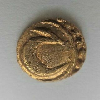India Mysore Fanam Gold Coin,  Tipu Sultan,  Nagar Mint?,  1783 - 86 3