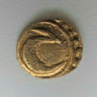India Mysore Fanam Gold Coin,  Tipu Sultan,  Nagar Mint?,  1783 - 86 6