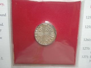 13th - Century English Penny - Postal Commemorative Society - Minted 1247 - 1272 5