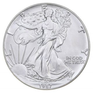 Better Date 1987 American Silver Eagle 1 Troy Oz.  999 Fine Silver 012