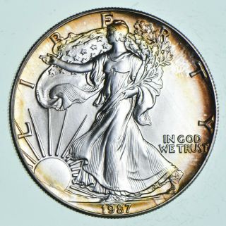 Better Date 1987 American Silver Eagle 1 Troy Oz.  999 Fine Silver 156