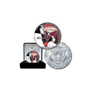 Elvis Presley Las Vegas Centennial 2005 Coin Jfk Half Dollar