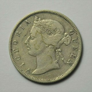 1893 Hong Kong 20 Cent Silver,  5.  3 G