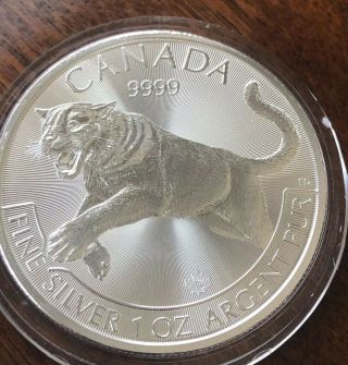 2016 Canada $5.  9999 Silver Predator Series Cougar Coin