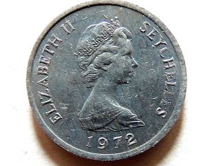1972 Seychelles One (1) Cent Commemorative Coin