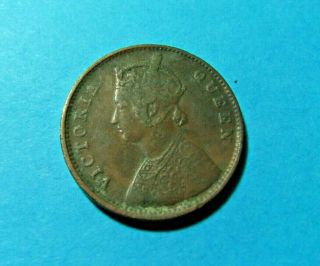 1862 INDIA 1 Quarter ANNA Coin - QUEEN VICTORIA - 2