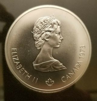 Canada 1973 World Map 10 Dollars 1.  4454oz Large Silver Coin 45mm BU 2