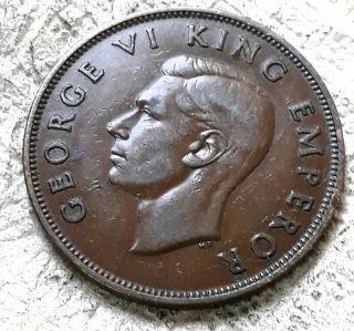 1941 Zealand Large One Penny. 2
