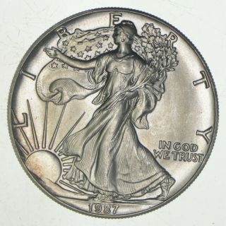 Better Date 1987 American Silver Eagle 1 Troy Oz.  999 Fine Silver 347