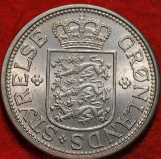 Uncirculated 1926 Greenland 25 Ore Foreign Coin