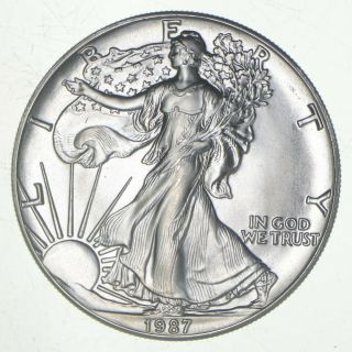 Better Date 1987 American Silver Eagle 1 Troy Oz.  999 Fine Silver 341
