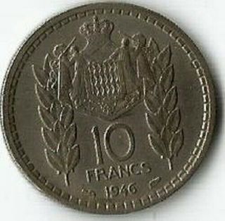 Monaco,  10 Francs 1946.