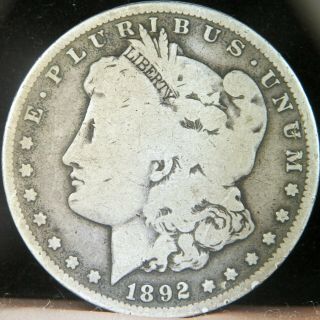 1892 S Morgan Dollar $1 San Francisco