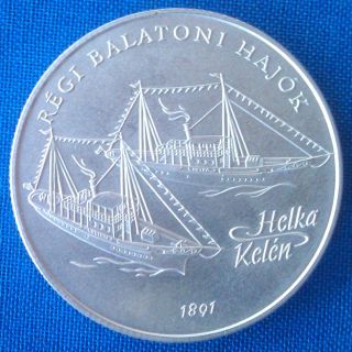 Hungary Silver 2000 Ft 1997 Bu Helka&kelén - Old Balaton Ships